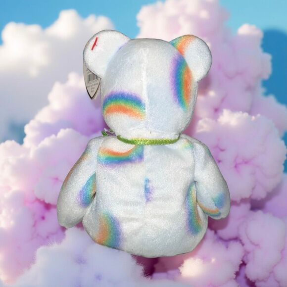 2000 Ty Beanie Baby “Cheery” Bear Rainbow Sun Plush With Tag P55 - Picture 7 of 7
